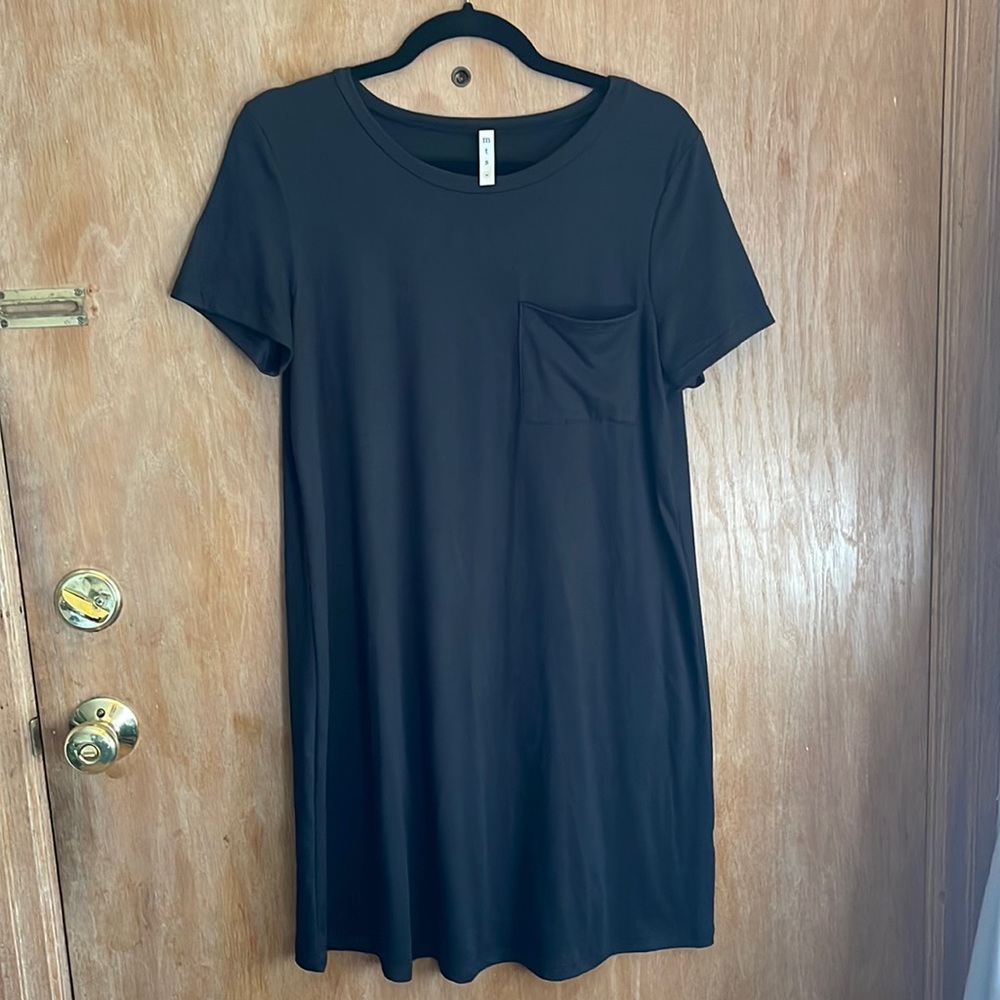 Super Soft Black Dress with Pocket